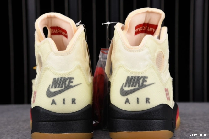 Retro 5 OFF-WHITE DH8565-100 Jordan Sail 0731